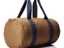 Herschel Leather Duffle Bag In Brown Color